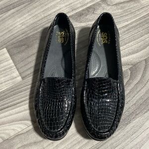 SAS Women’s Simplify C Loafer Black Croc 1556-181 Size 8.5M Slip-On Excellen X-6